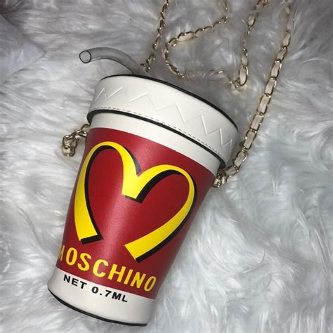 fake moschino mcdonalds bag